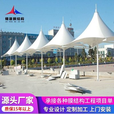 工厂员工停车遮阳棚及小区电动停车棚的膜结构工程设计与施工