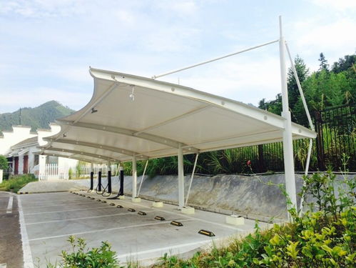 资中旅游区汽车棚简约膜结构工程设计及施工方案
