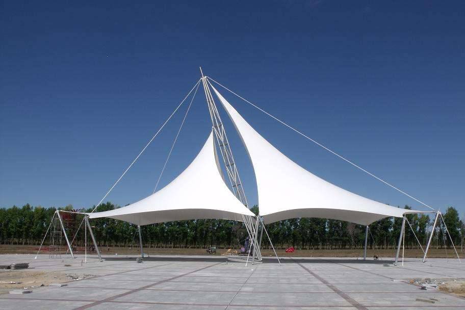 山西大同膜结构看台PTFE膜结构设计及价格分析